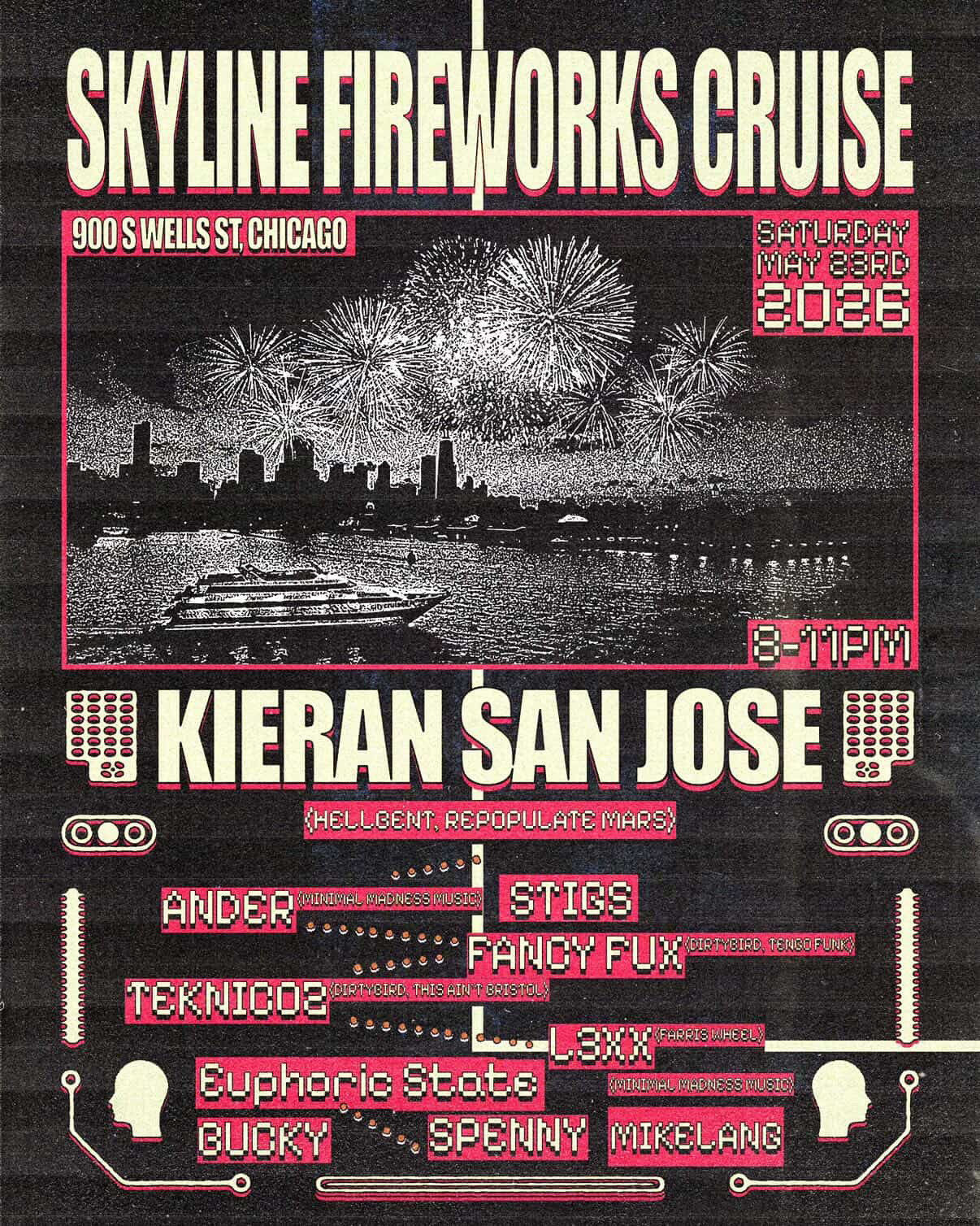 Skyline Fireworks Cruise flyer